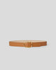 KYRA LEATHER BELT Cuoio Gold - BELT