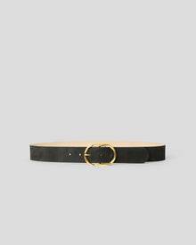 KYRA NUBUCK BELT Black Gold - BELT