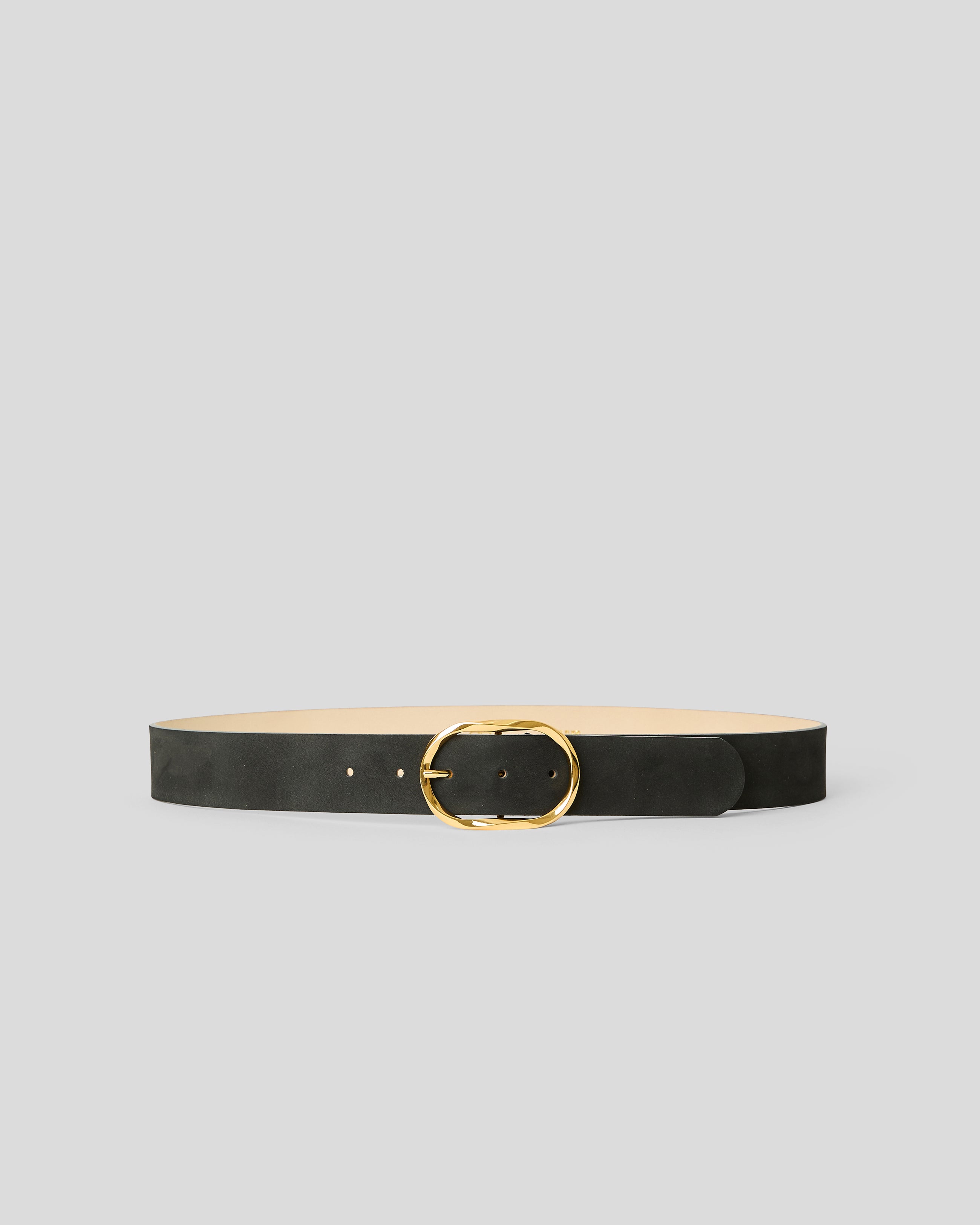 KYRA NUBUCK BELT Black Gold - BELT