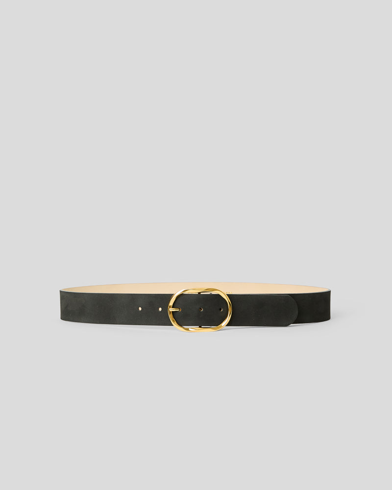 KYRA NUBUCK BELT Black Gold - BELT