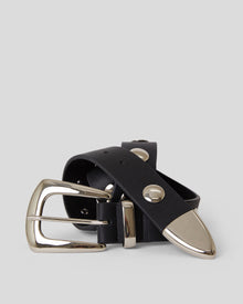 JORDANA MINI MOTO LEATHER BELT - BELT