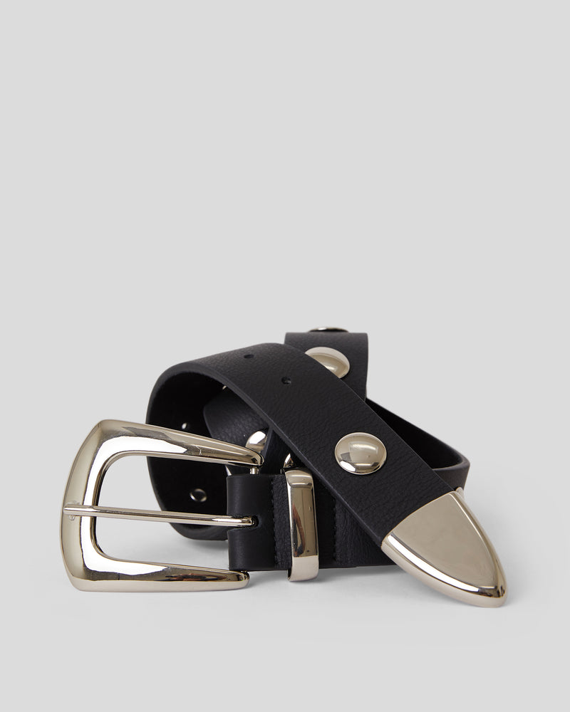 JORDANA MINI MOTO LEATHER BELT - BELT