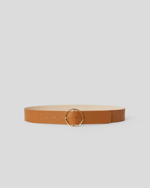 MOLLY LEATHER BELT Cuoio Gold - BELT