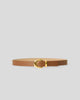 JORDAN LEATHER BELT Tobacco Gold - BELT