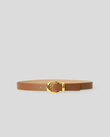 JORDAN LEATHER BELT Tobacco Gold - BELT