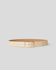 MILLA LEATHER BELT Latte Gold - BELT