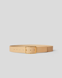 MILLA LEATHER BELT Nude Gold - BELT