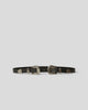 BABY BRI BRI LEATHER BELT Black Silver - BELT