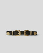 BRI BRI LEATHER BELT Black Gold - BELT