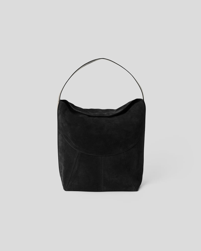 ROWE SUEDE BUCKET BAG Black - HANDBAGS