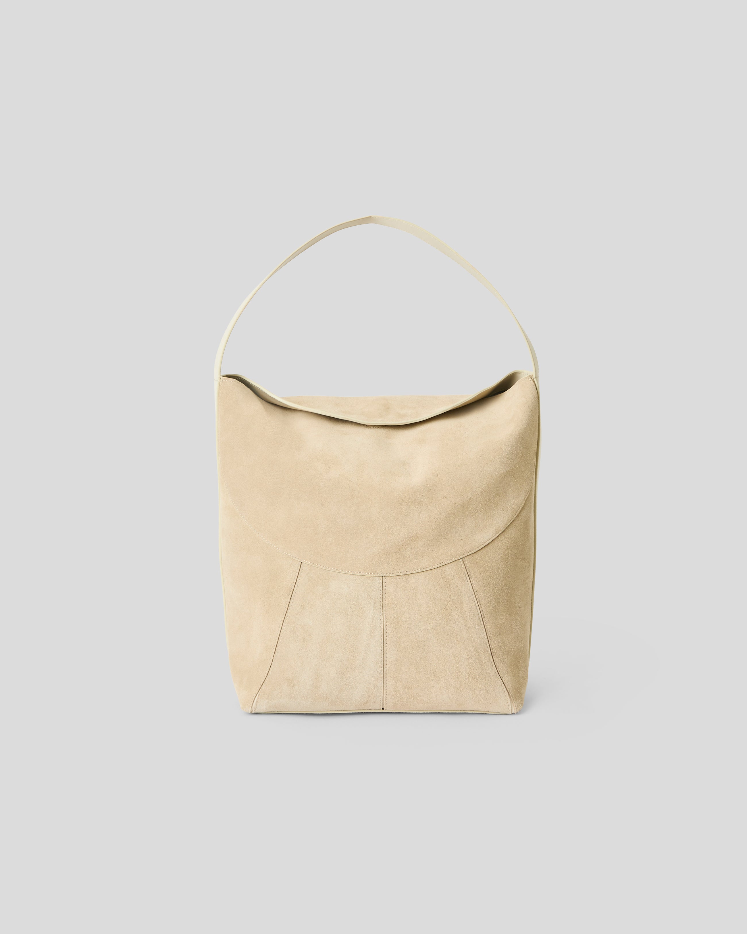 ROWE SUEDE BUCKET BAG Taupe - HANDBAGS