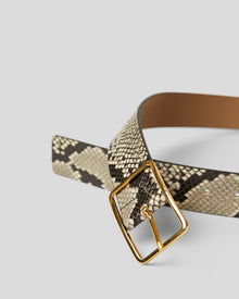 MILLA PYTHON LEATHER BELT - BELT
