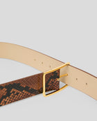 MILLA PYTHON LEATHER BELT - BELT