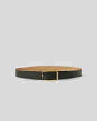 MILLA GLOSS LEATHER BELT Black Gold - BELT