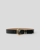 KODA MOD LEATHER BELT Black Gold - BELT