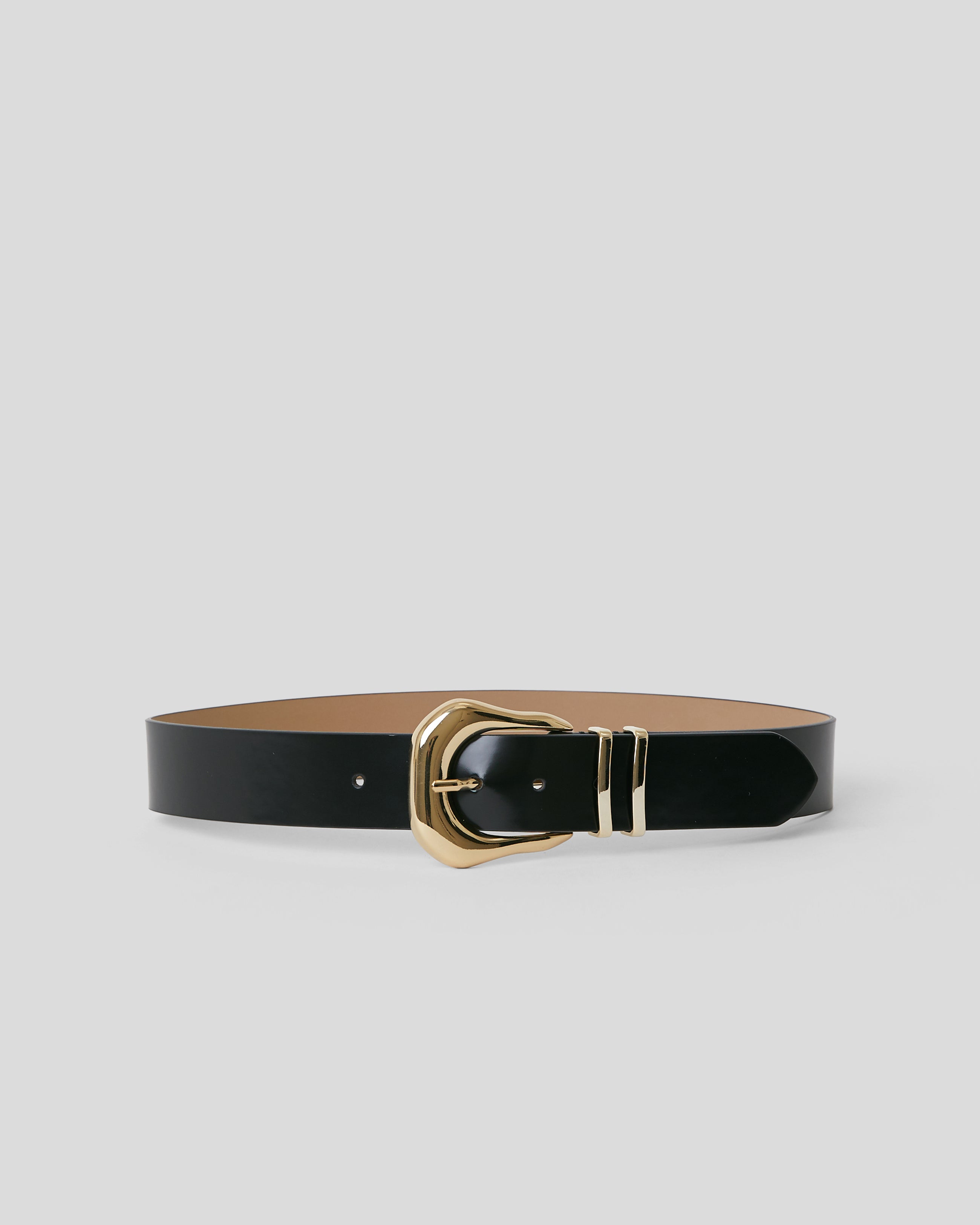 KODA MOD LEATHER BELT Black Gold - BELT
