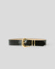 KODA PYTHON LEATHER BELT Black Gold - BELT