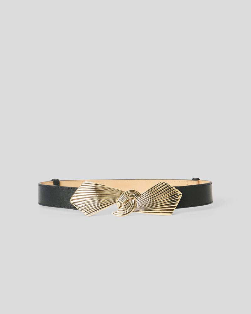 SYNA LEATHER BELT Black Gold - BELT