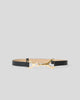 GIDEON LEATHER BELT Black Gold - BELT