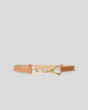GIDEON LEATHER BELT Cuoio Gold - BELT