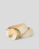 CHELLE LEATHER BELT Bone Gold - BELT