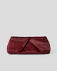 JINO CALF-HAIR CLUTCH Burgundy - HANDBAGS
