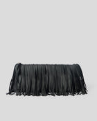 MELROSE LEATHER CLUTCH Black - HANDBAGS