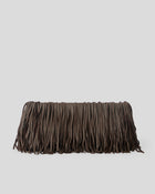 MELROSE LEATHER CLUTCH Chocolate - HANDBAGS