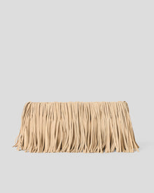MELROSE SUEDE CLUTCH Macchiato - HANDBAGS