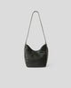 ERIS BINDLE MOTO LEATHER BAG Black Silver - HANDBAGS