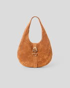 RUMI SUEDE HOBO Sienna Gold - HANDBAGS