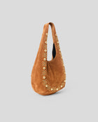 INEZ STUDDED SUEDE HOBO - HANDBAGS