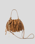 MELROSE SUEDE CROSSBODY Bronze Gold - HANDBAGS
