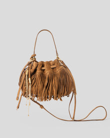 MELROSE SUEDE CROSSBODY Bronze Gold - HANDBAGS