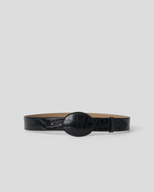 MABEL CROCO LEATHER BELT - BELT