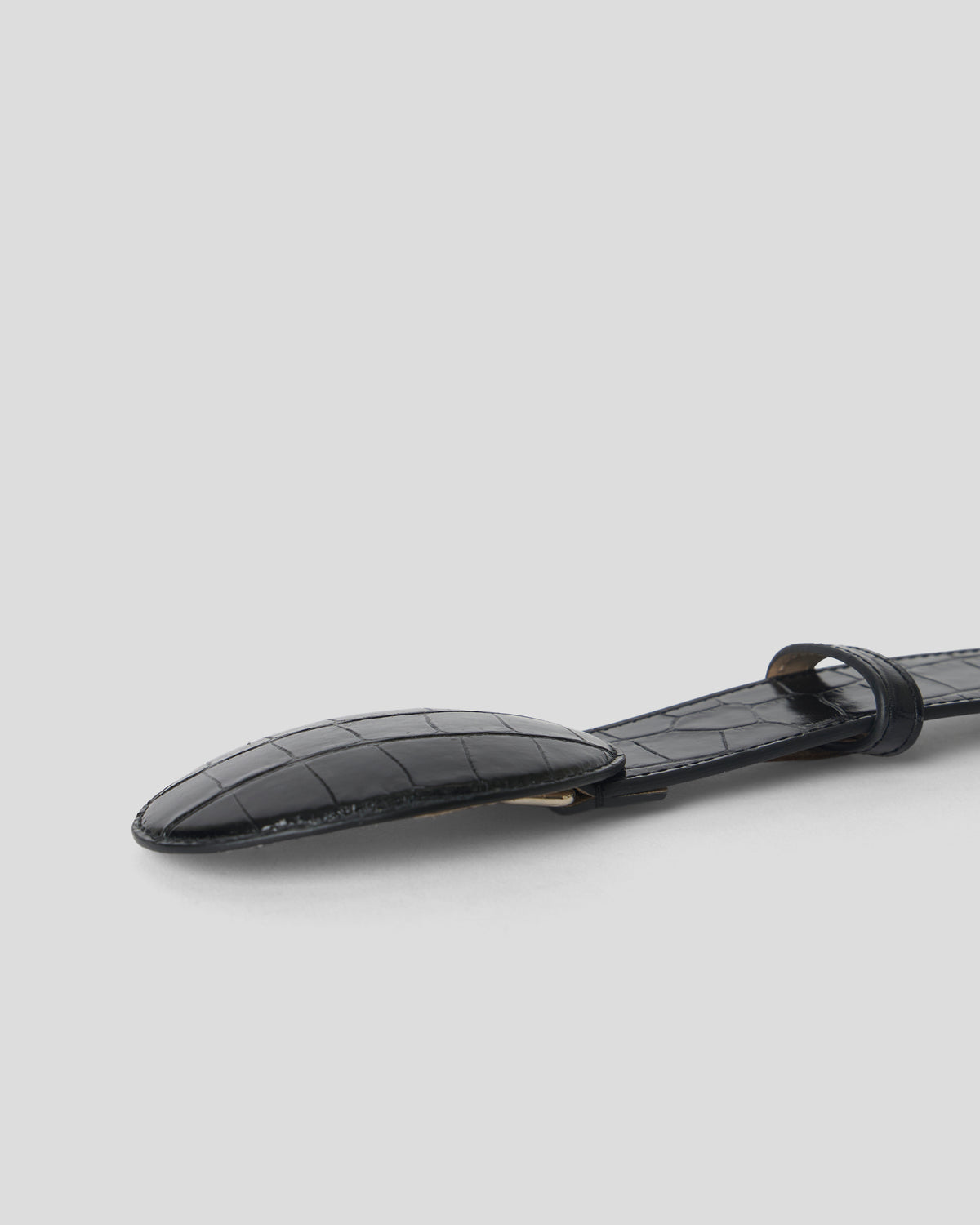 MABEL CROCO LEATHER BELT - BELT