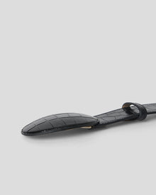 MABEL CROCO LEATHER BELT - BELT