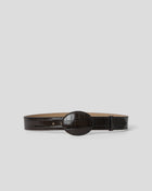 MABEL CROCO LEATHER BELT - BELT