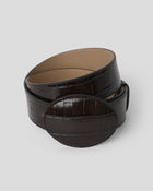 MABEL CROCO LEATHER BELT - BELT