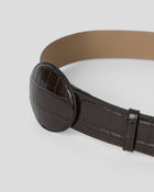 MABEL CROCO LEATHER BELT - BELT