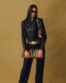 JOAN CALF-HAIR SHOULDER BAG - HANDBAGS