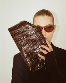 CATE CROC CLUTCH - HANDBAGS