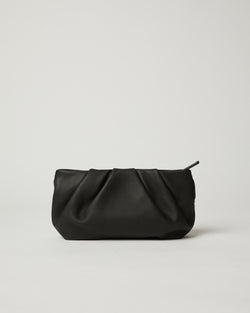 Camila Black leather pouch clutch belt bag