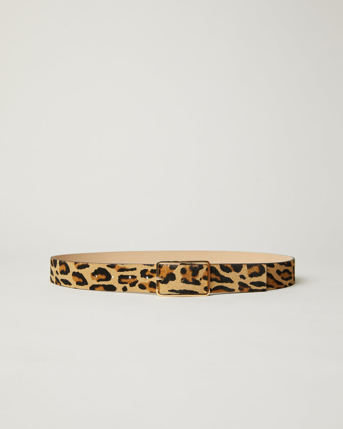 NEW B-LOW THE BELT women\'s kad calf-hair leather belt in leopard gold Buy Leopard Calf Hair Belt For Women Silver Buckle 2.0 Cm  main image 2