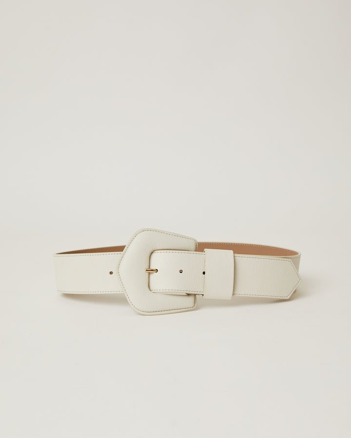 Bret White smooth leather waist belt