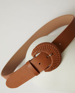 Lauren Ralph Lauren Women's Slide-Buckle Leather Belt