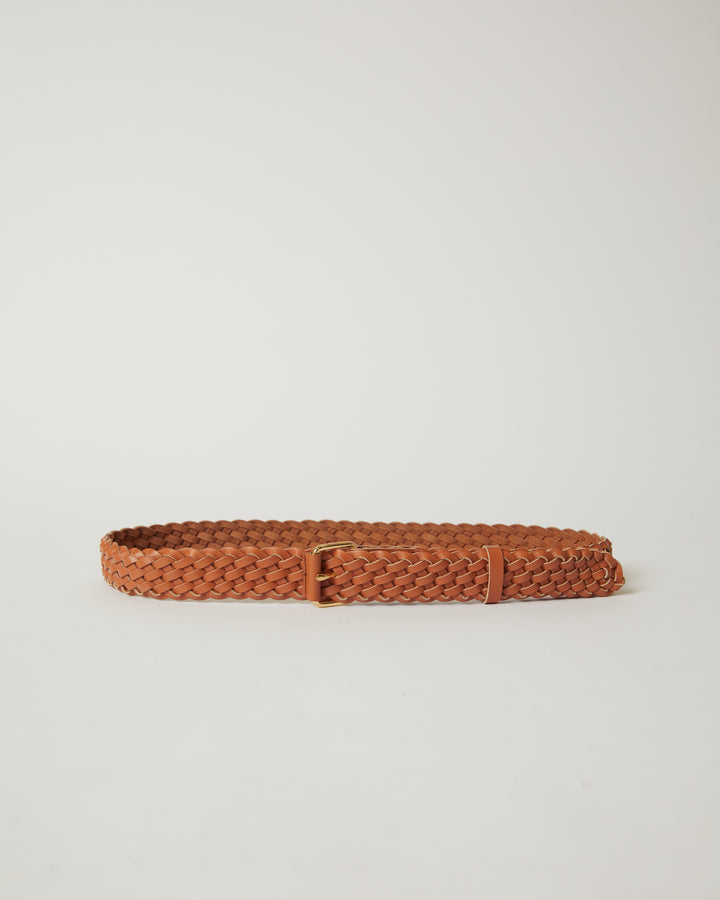 Mira braided leather belt 