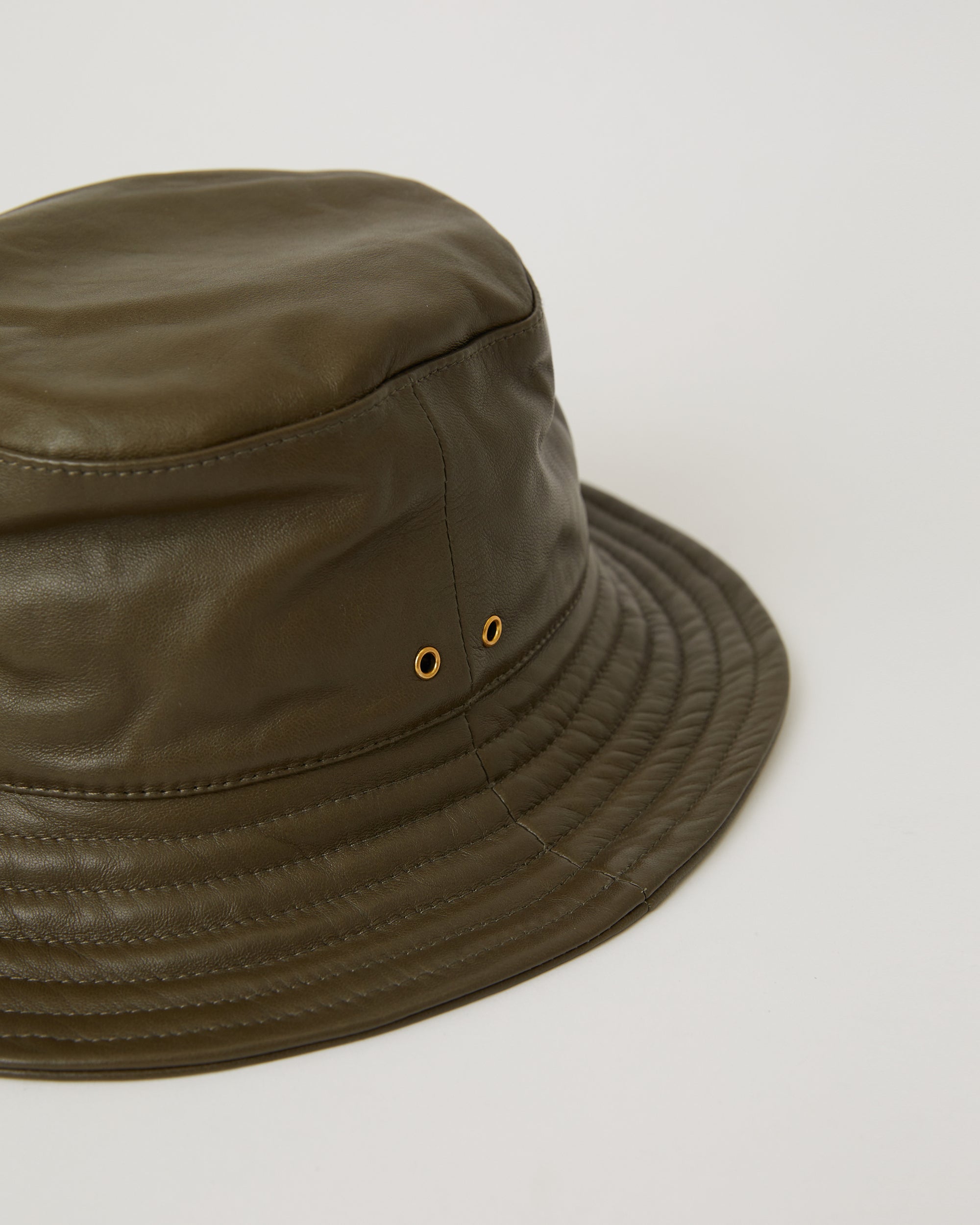 CALI LEATHER BUCKET HAT (FINAL SALE)